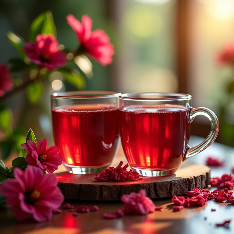 Diferentes formas de apreciar o chá de hibisco: quente, frio, com gelo…