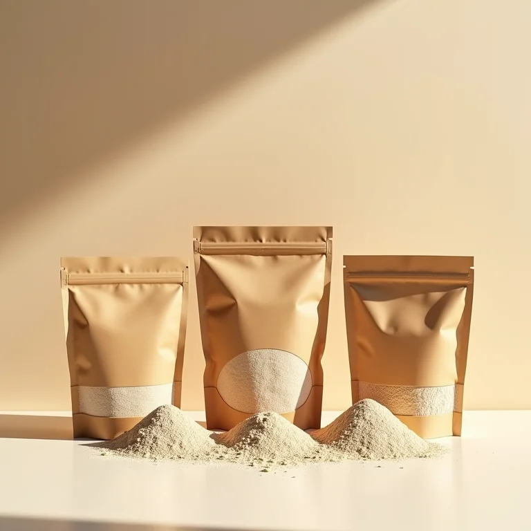 Diferentes marcas de farinha de trigo sarraceno