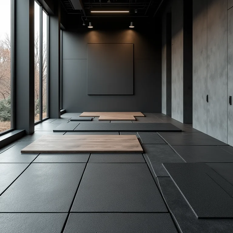 Diferentes tipos de pisos de borracha para academia