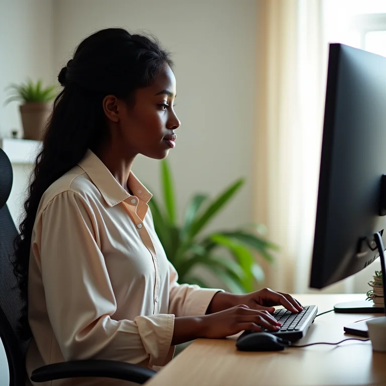 Ergonomia no home office.