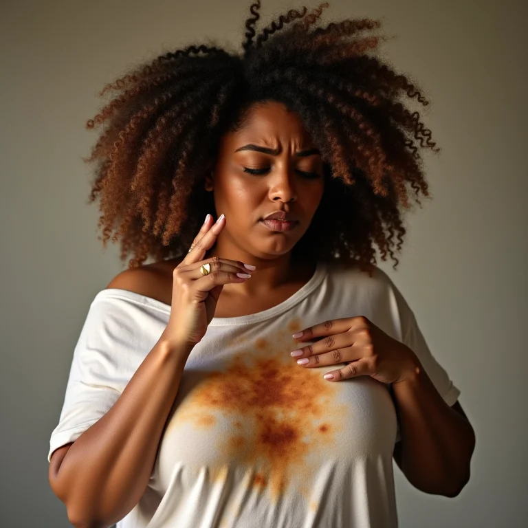 Erro ao tentar remover mancha de romã