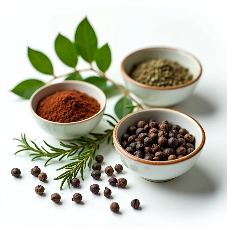 Ervas e especiarias clássicas para molho madeira