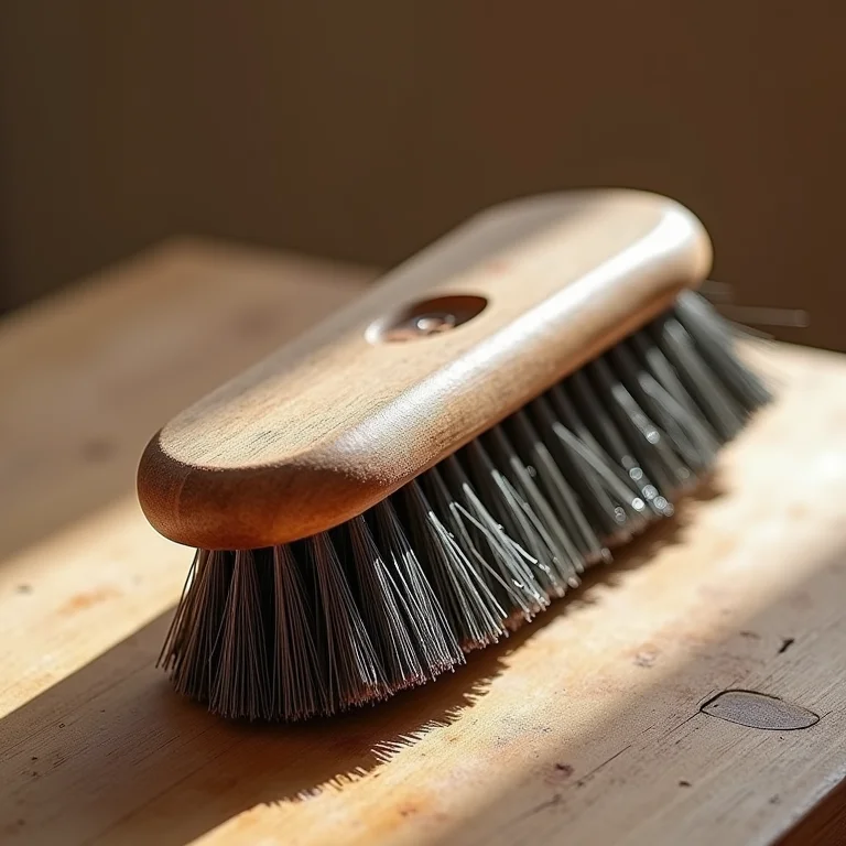 Escova de cerdas duras para limpeza de lareira