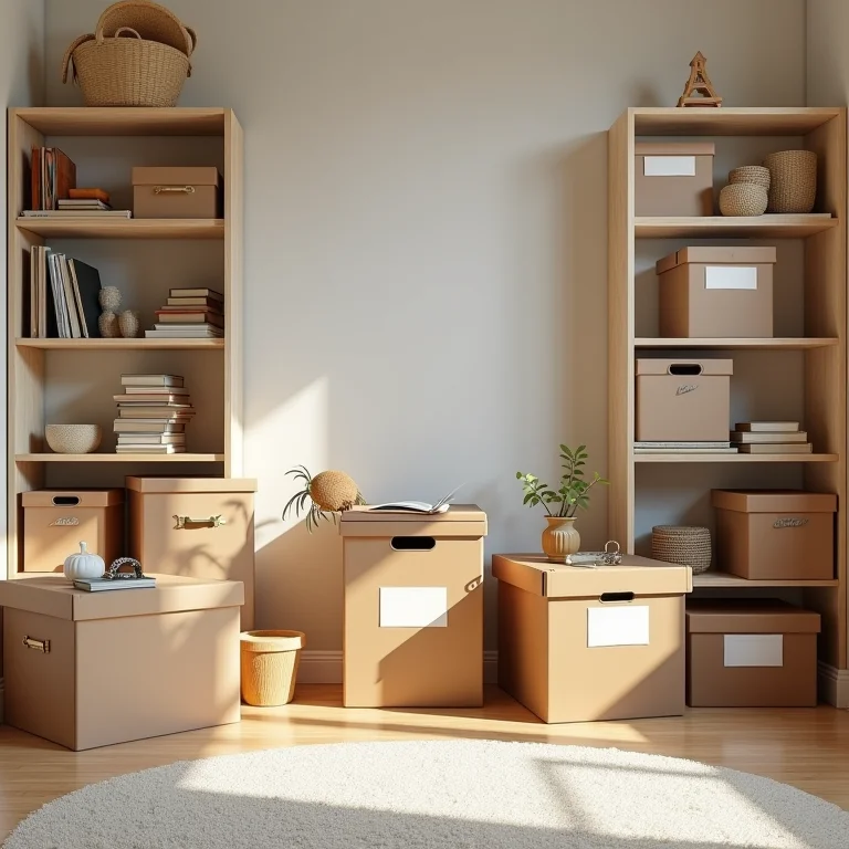 Espaços definidos em um quarto infantil.