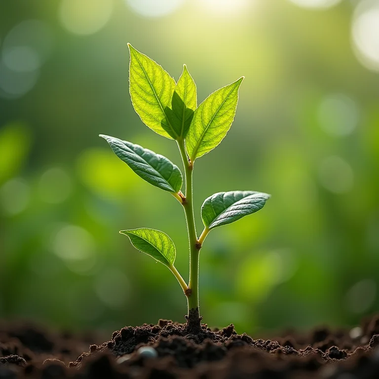 Estágios de crescimento da muda de arruda