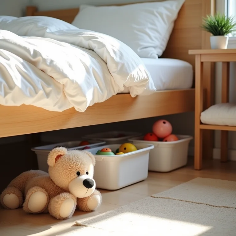 Estratégias de armazenamento de brinquedos.