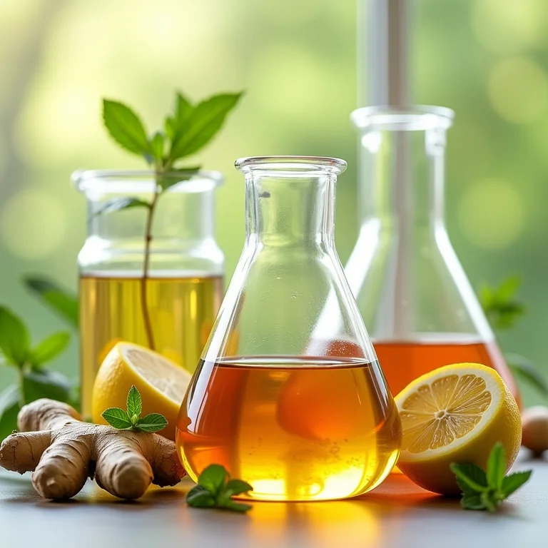 Estudos científicos comprovando os benefícios do chá de gengibre, limão e hortelã