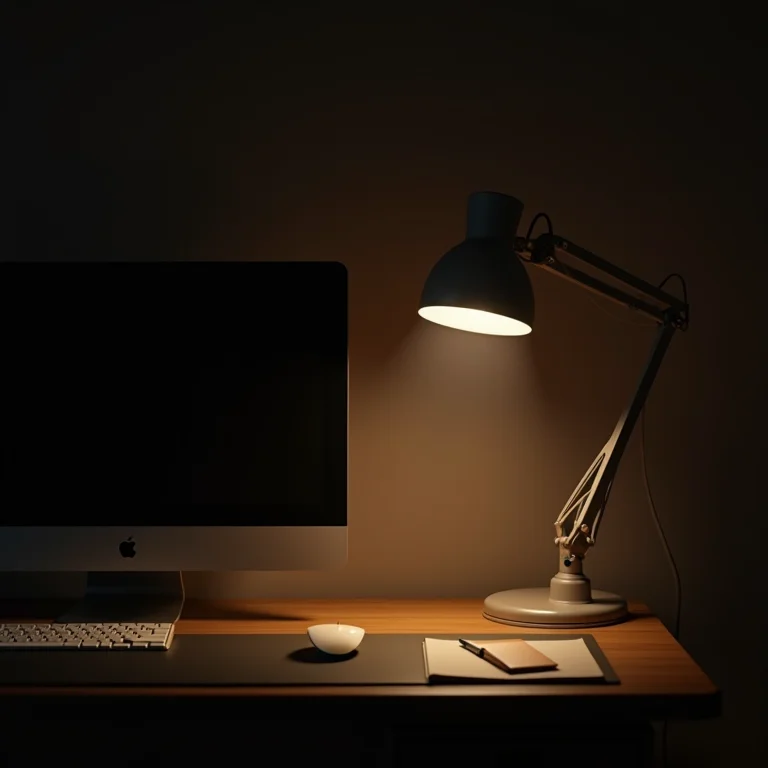 Exemplos de iluminação artificial para home office.