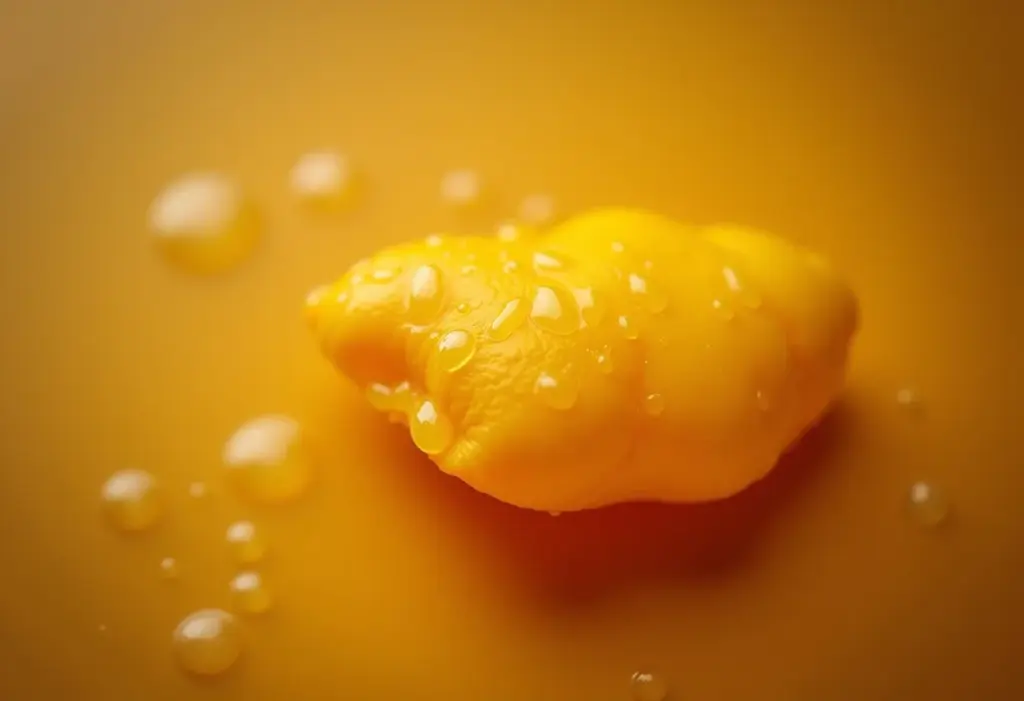 A verdade sobre gengibre: ele realmente acalma o estômago? Gengibre fresco com gotas de água