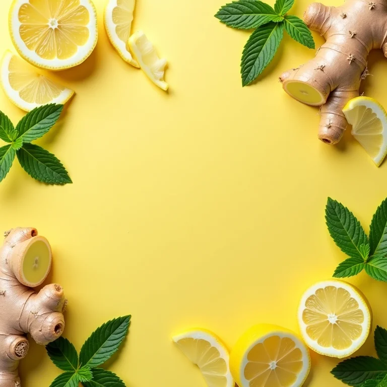 Gengibre, limão e hortelã: ingredientes para um chá desintoxicante