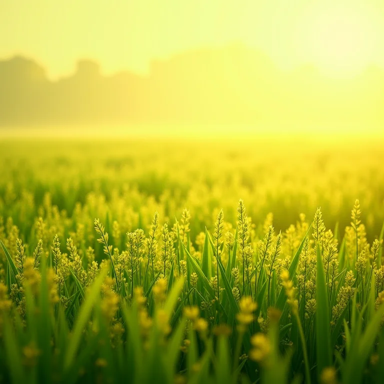 Grama-amendoim com flores amarelas.