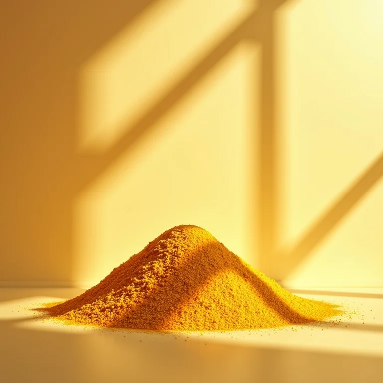 Grãos dourados de sêmola de grano duro.