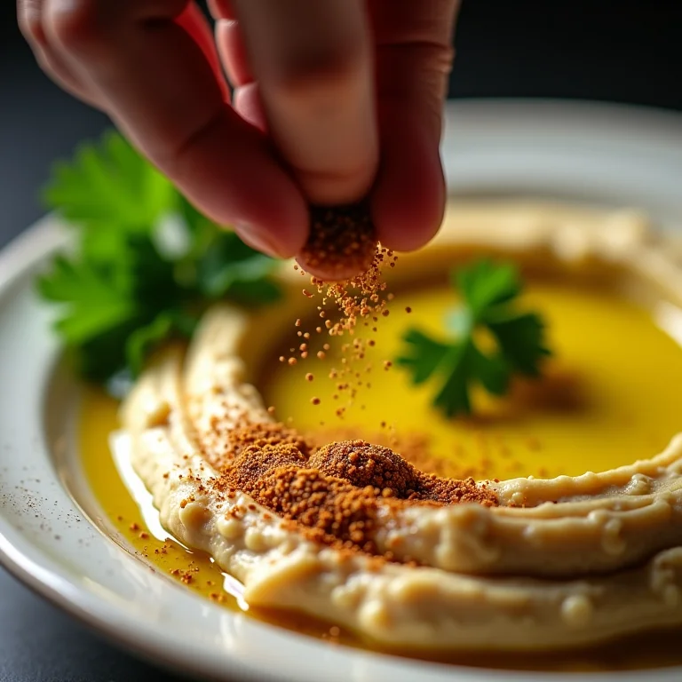 Hummus com sumagre