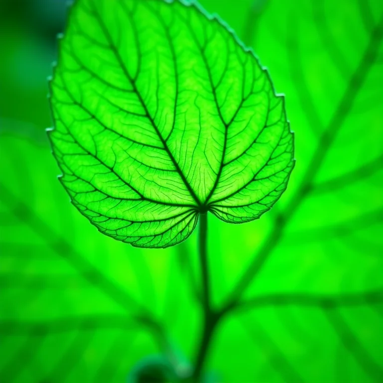 Imagem microscópica das folhas de erva cidreira mostrando seus mecanismos de ação.