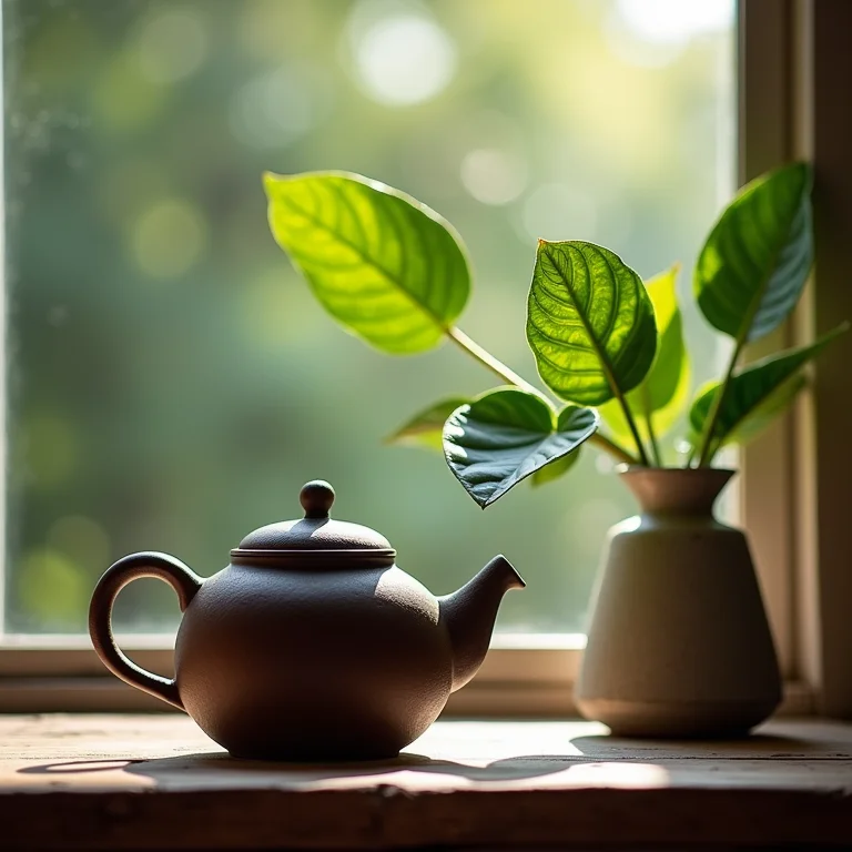 Ingredientes e utensílios para preparar chá de Assa Peixe