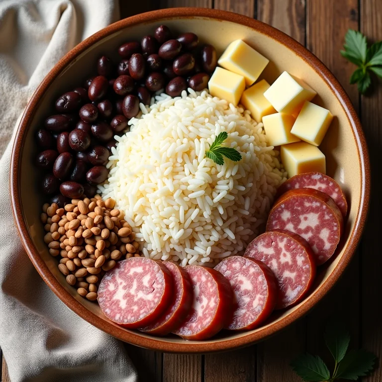 Ingredientes essenciais para um delicioso Baião de Dois