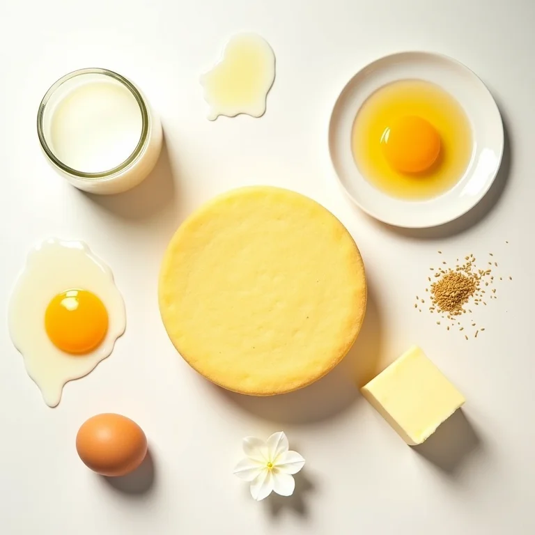 Ingredientes frescos para preparar uma deliciosa broa de fubá cremosa