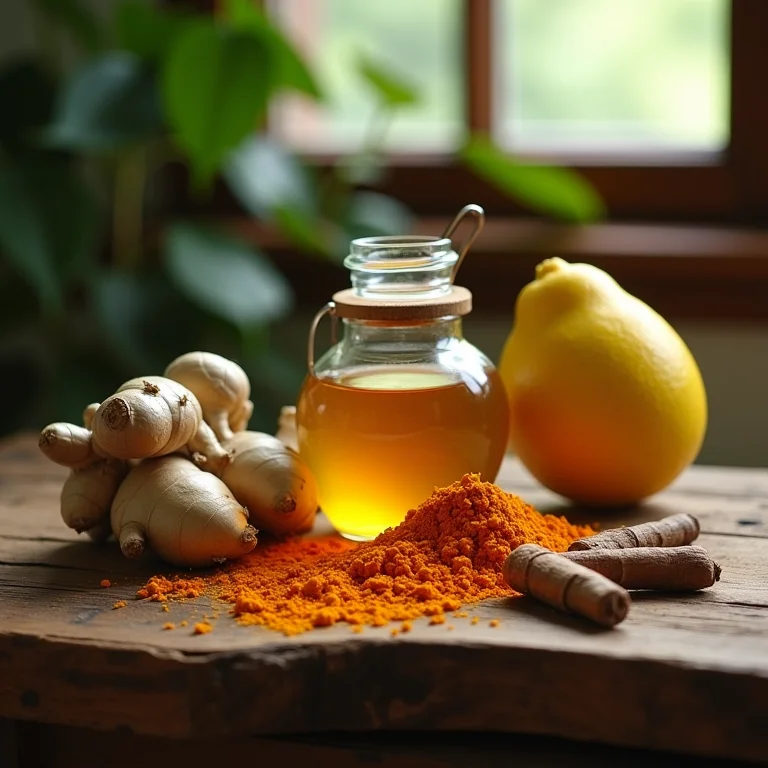 Ingredientes para chá gelado de raízes: um blend de sabores e benefícios.