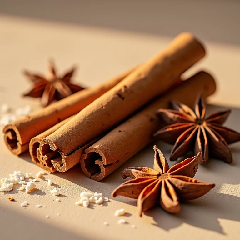 Ingredientes para pamonha: canela, coco ralado, anis estrelado.