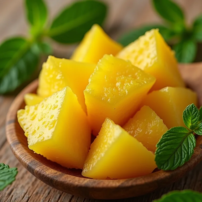 Ingredientes secos e frescos para chá de abacaxi com hortelã.