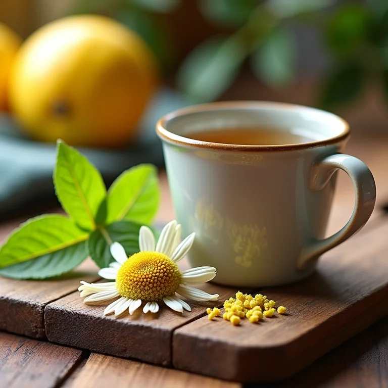 Ingredientes secos para chá de erva cidreira e camomila para promover o sono.