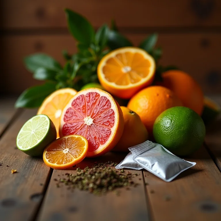 Ingredientes secretos para chá gelado com tequila: frutas cítricas e ervas.