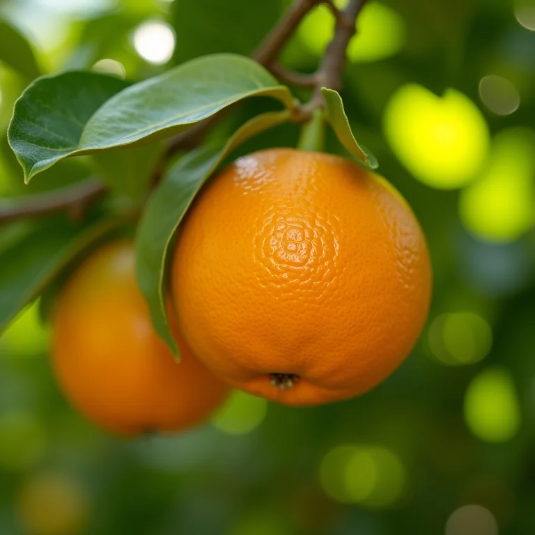 Laranjeira pera coroa com frutos maduros