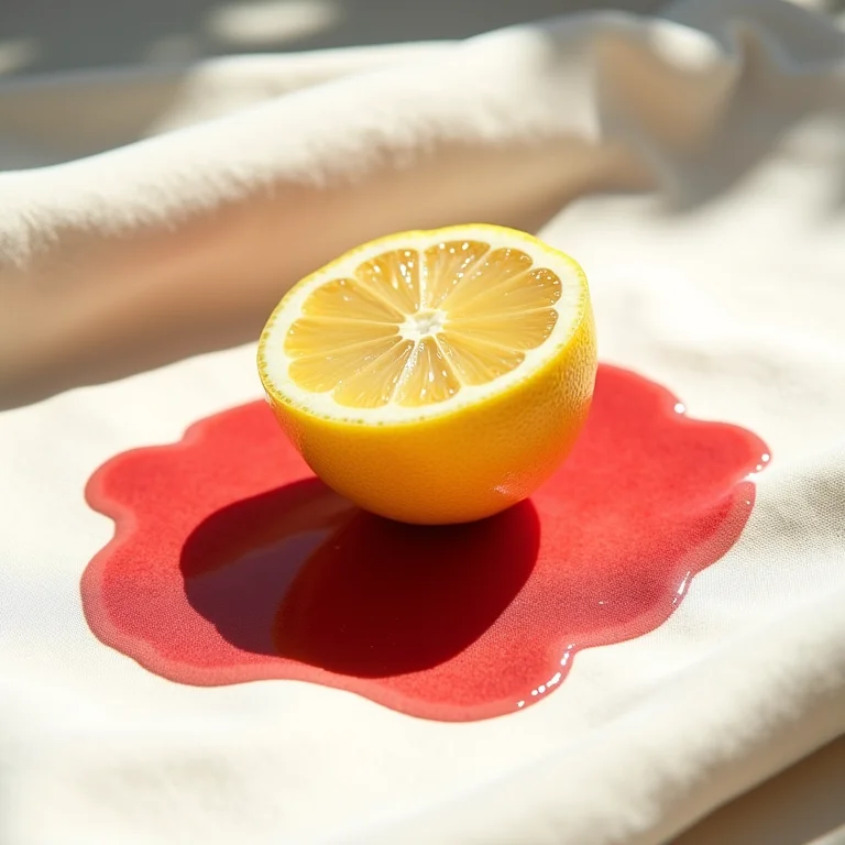 Limão e sol para remover manchas