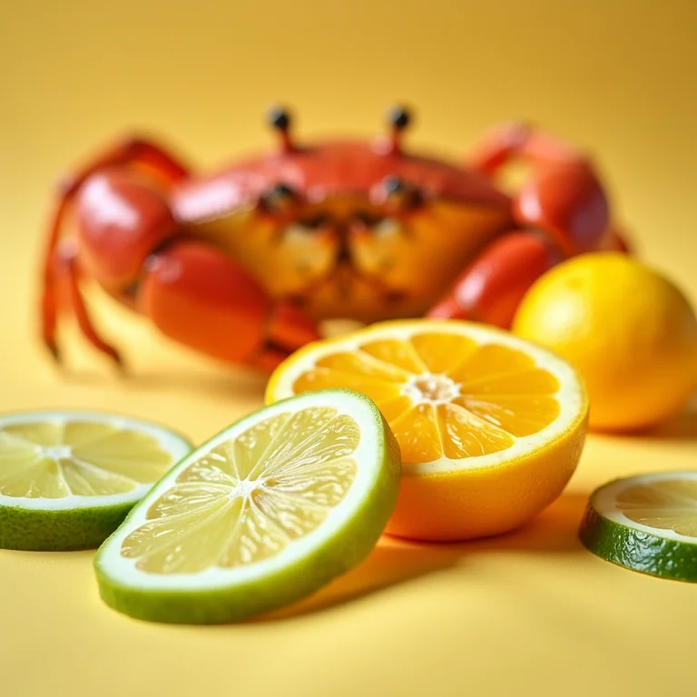 Limões, limas e laranjas para dar um toque cítrico ao caranguejo