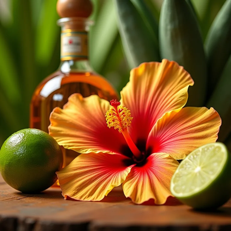 Lista de ingredientes para a Margarita Turbinada.