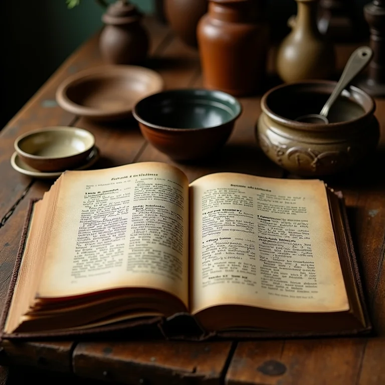 Livros de receitas antigas mostrando a história do Virado à Paulista.