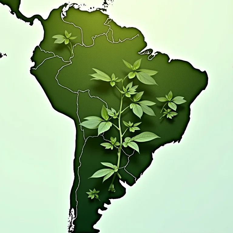 Mapa do Brasil com destaque para as regiões produtoras de feijão de corda