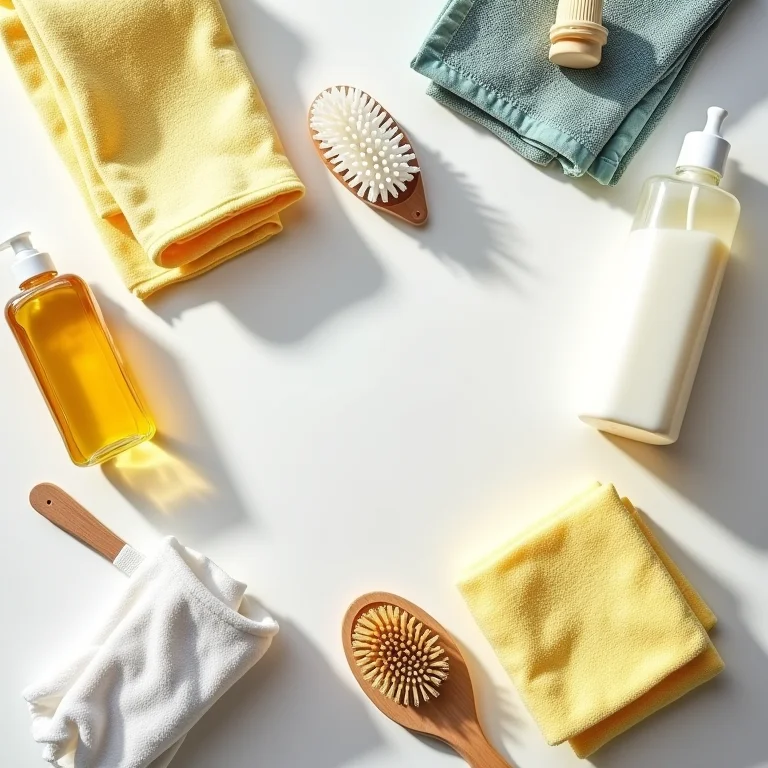 Materiais essenciais para limpar manchas de gordura em madeira