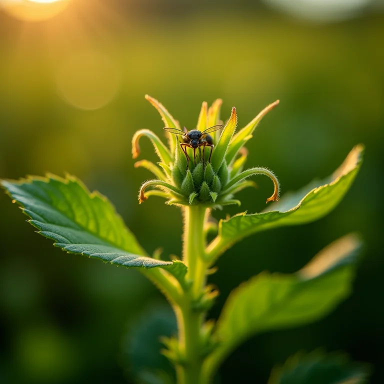 Métodos naturais para proteger a arruda de pragas e doenças.