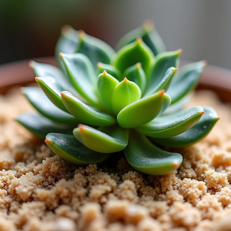 Mistura de substrato ideal para suculentas: perlita, areia e fibra de coco