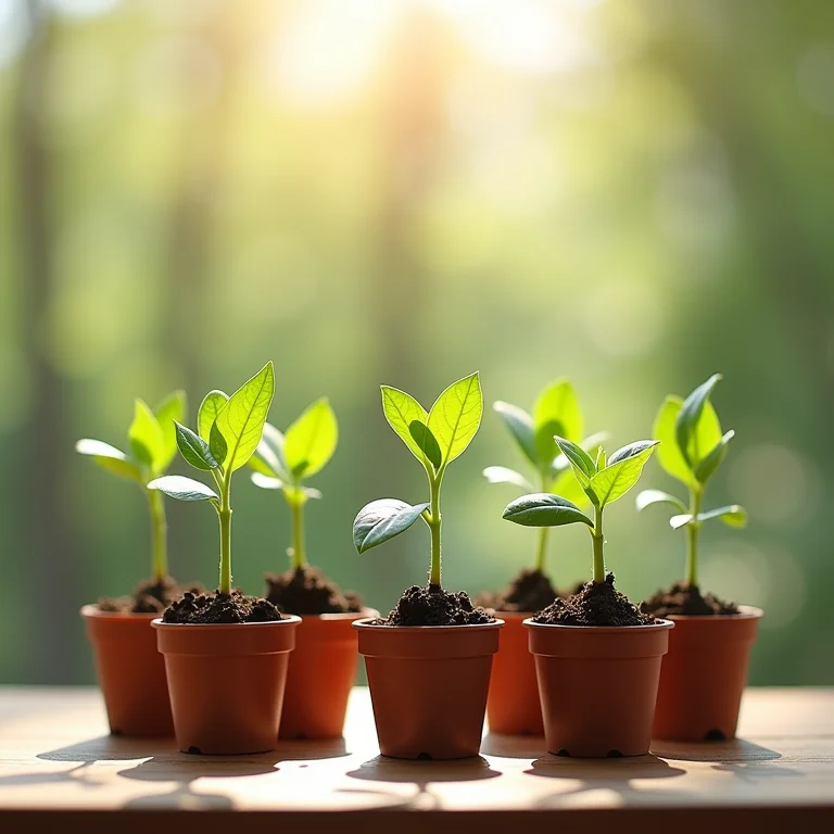 Mudas de arruda saudáveis prontas para a compra