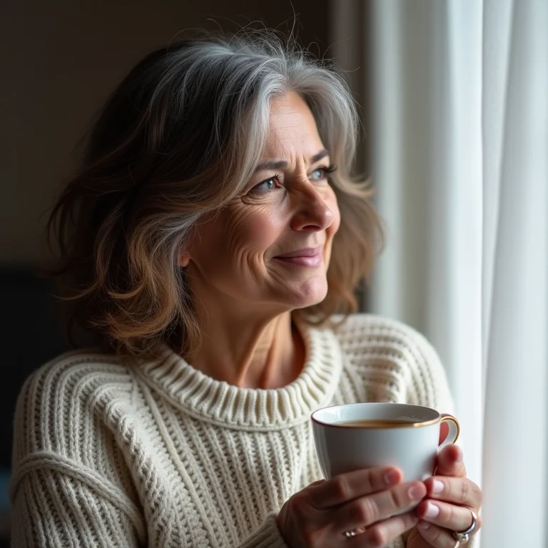 Mulher brasileira refletindo sobre os mitos e verdades do chá para pressão alta
