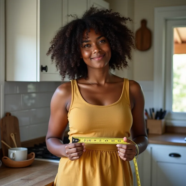 Mulher planejando a cozinha integrada com lavanderia