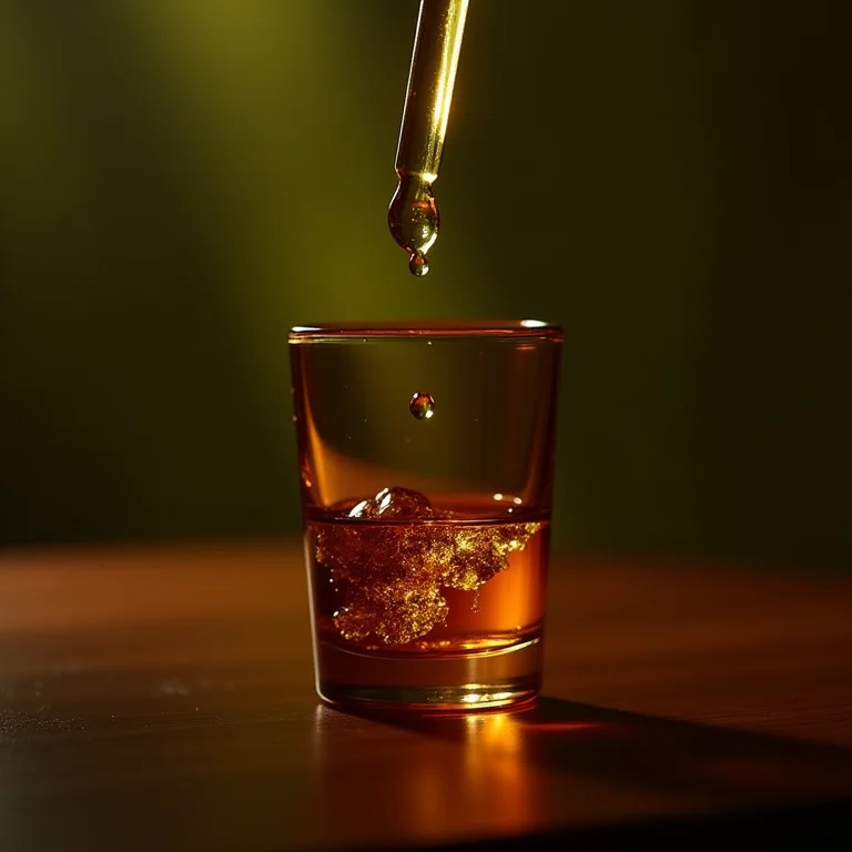 Óleo essencial de orégano em frasco de vidro âmbar.