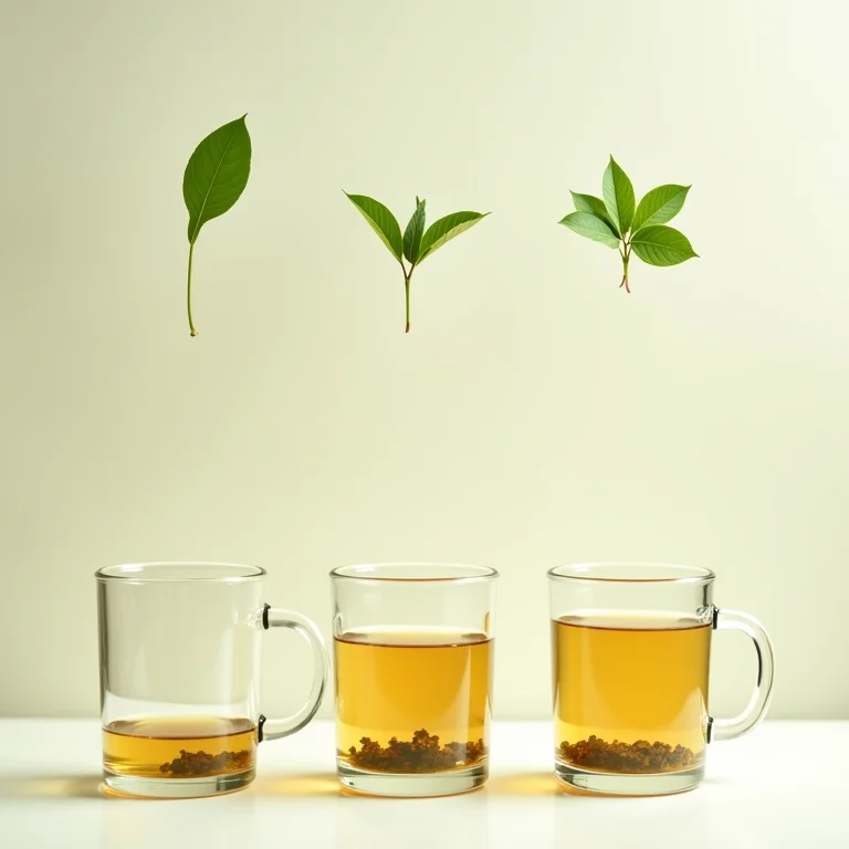 Passo a passo para preparar chá de estévia.