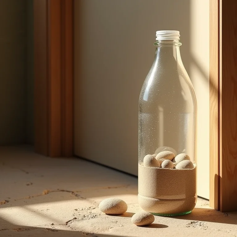 Peso de porta ecológico com garrafa pet