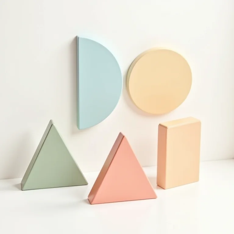 Pesos de porta temáticos com formas geométricas