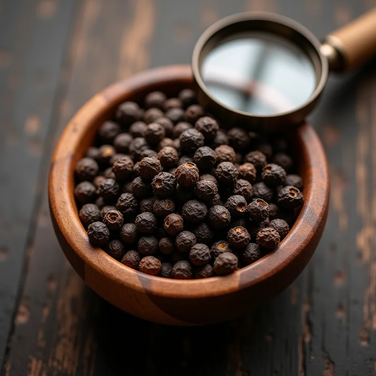 Pimenta de Tellicherry em destaque.