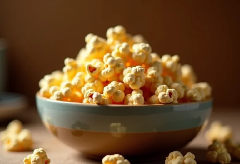 Pipoca doce cremosa caseira