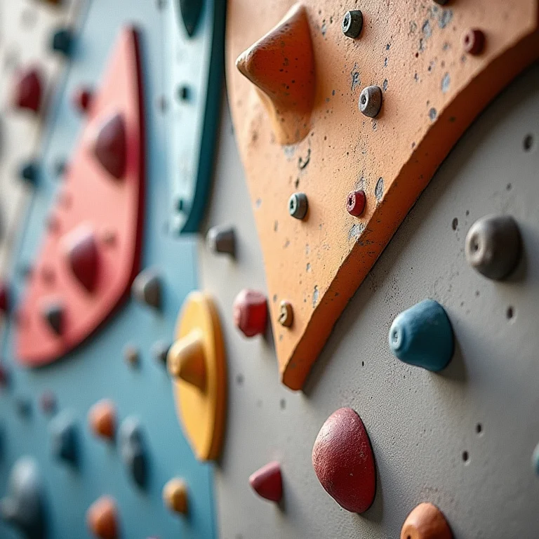 Placas de escalada com texturas diferentes