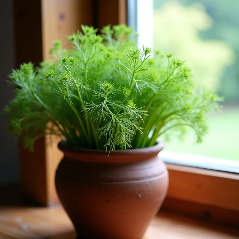 Planta de Erva Doce (Pimpinella anisum)