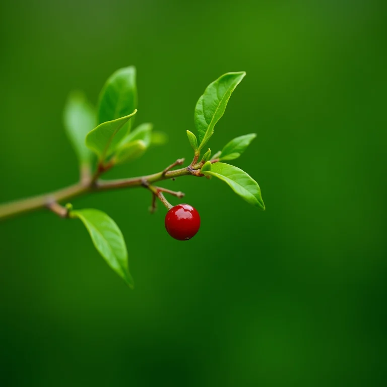 Planta Piper Nigrum (pimenta do reino) com frutos