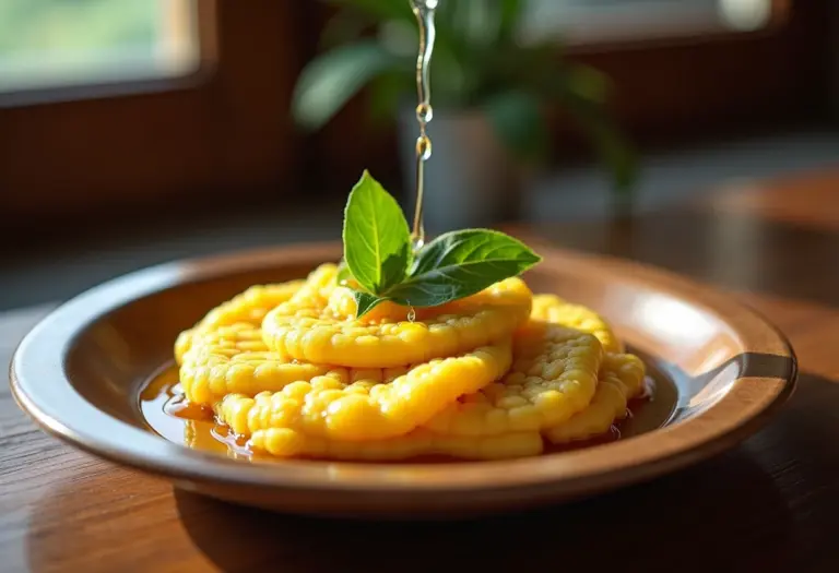 Polenta cremosa com manteiga e sálvia fresca