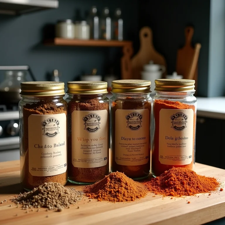 Potes e embalagens de tempero baiano, mostrando opções de compra e receita caseira.
