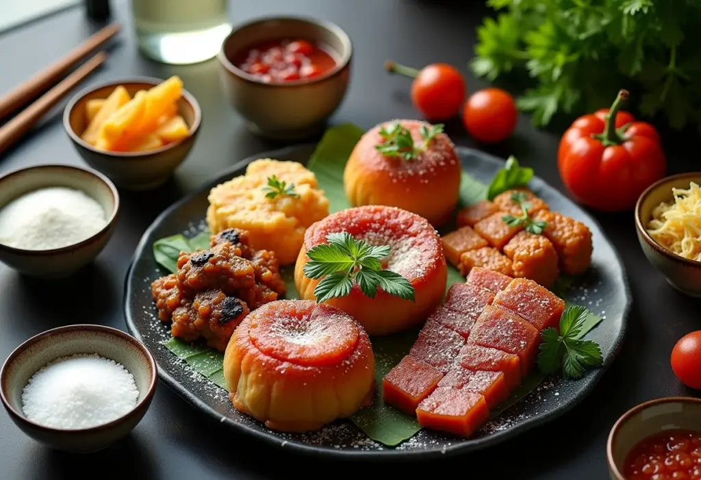 Pratos apetitosos com um toque sutil de glutamato monossódico.